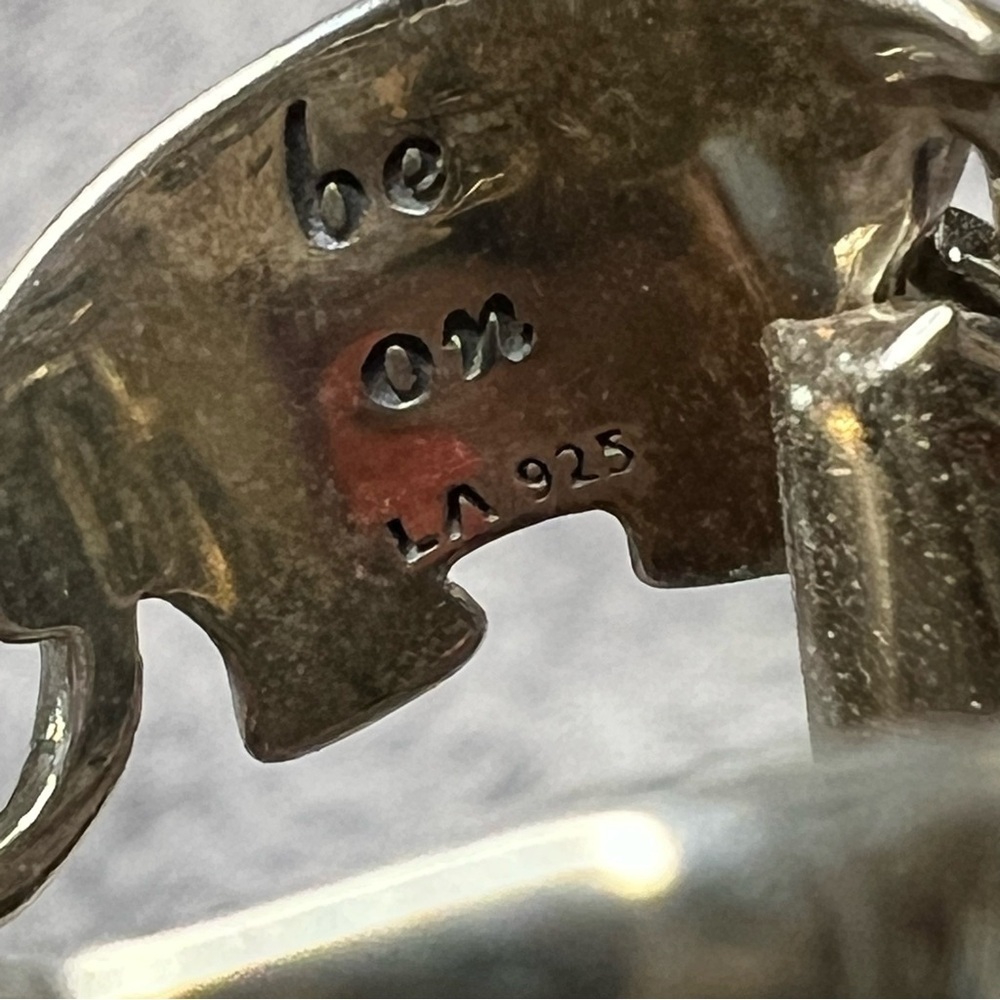 Sterling Silver Elephant Parade Good Luck Ring Size 8.5 - Picture 5 of 7